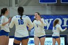 VB vs MHC  Wheaton Women's Volleyball vs Mount Holyoke College. - Photo by Keith Nordstrom : Wheaton, Volleyball, VB